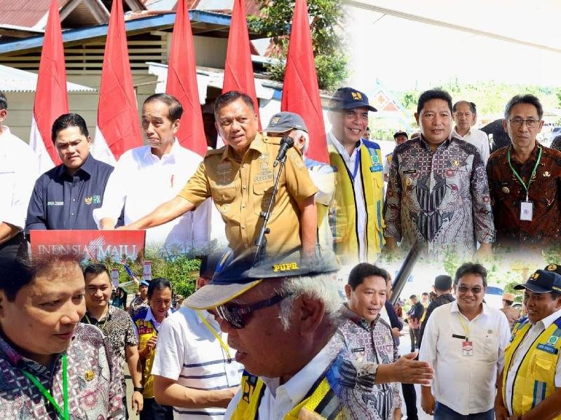 Penjabat Bupati Minahasa Hadiri Acara Peresmian INPRES Jalan Daerah Oleh Persiden RI