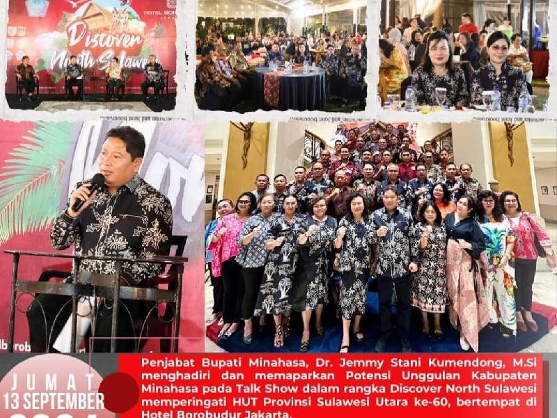 Pj. Bupati Minahasa Jemmy Kumendong Hadiri Talk Show Discover North Sulawesi