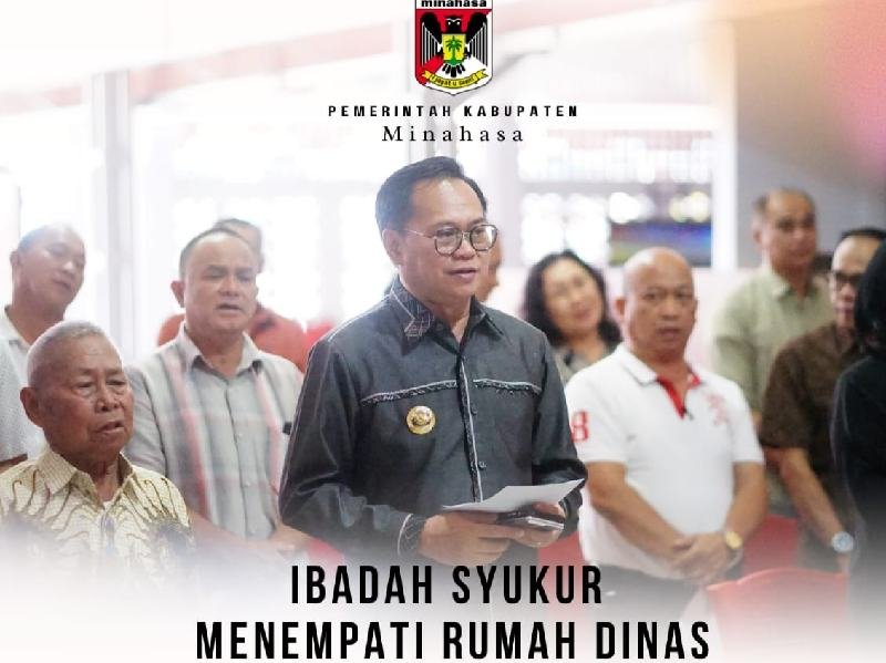 Penjabat Bupati Minahasa Gelar Ibadah Syukur Menempati Rumah Dinas