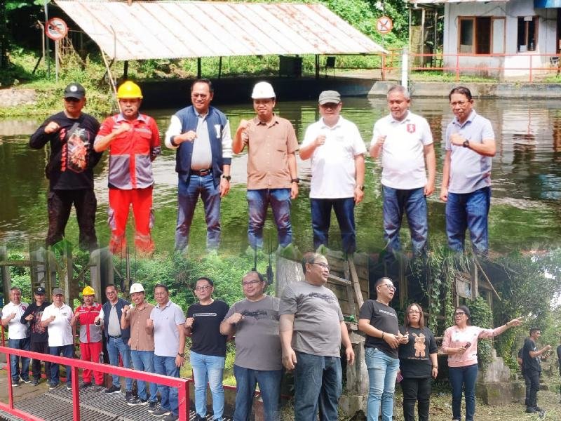 Bupati Minahasa Tinjau Pembersihan Eceng Gondok di DAS Tondano