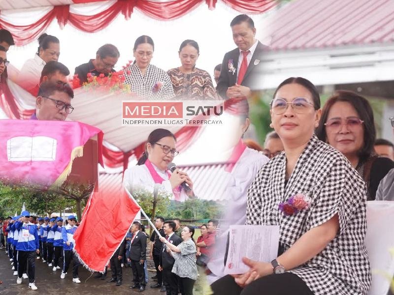 Wakil Bupati Minahasa Hadiri Ibadah Agung dan Melepas Lomba Gerak Jalan Hari Pria Kaum Bapak KGPM