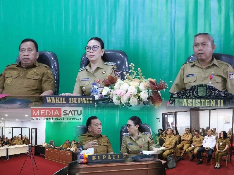 Pemkab Minahasa Ikuti Rakor Pengendalian Inflasi Nasional Bersama Kemendagri