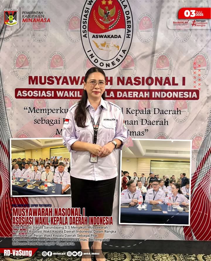 Wabup Vasung Hadiri Munas I Asosiasi Wakil Kepala Daerah se-Indonesia di Yogyakarta