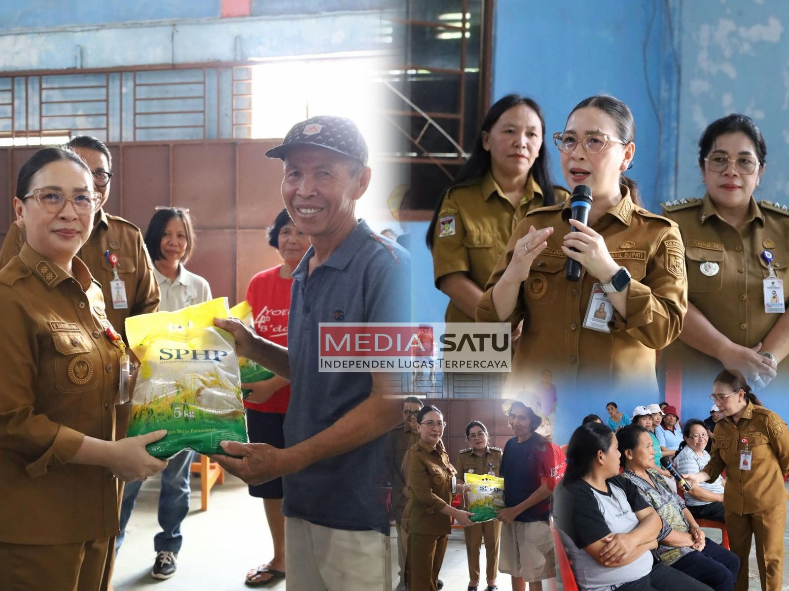 Wabup Minahasa Tinjau Gerakan Pangan Murah di Kawangkoan