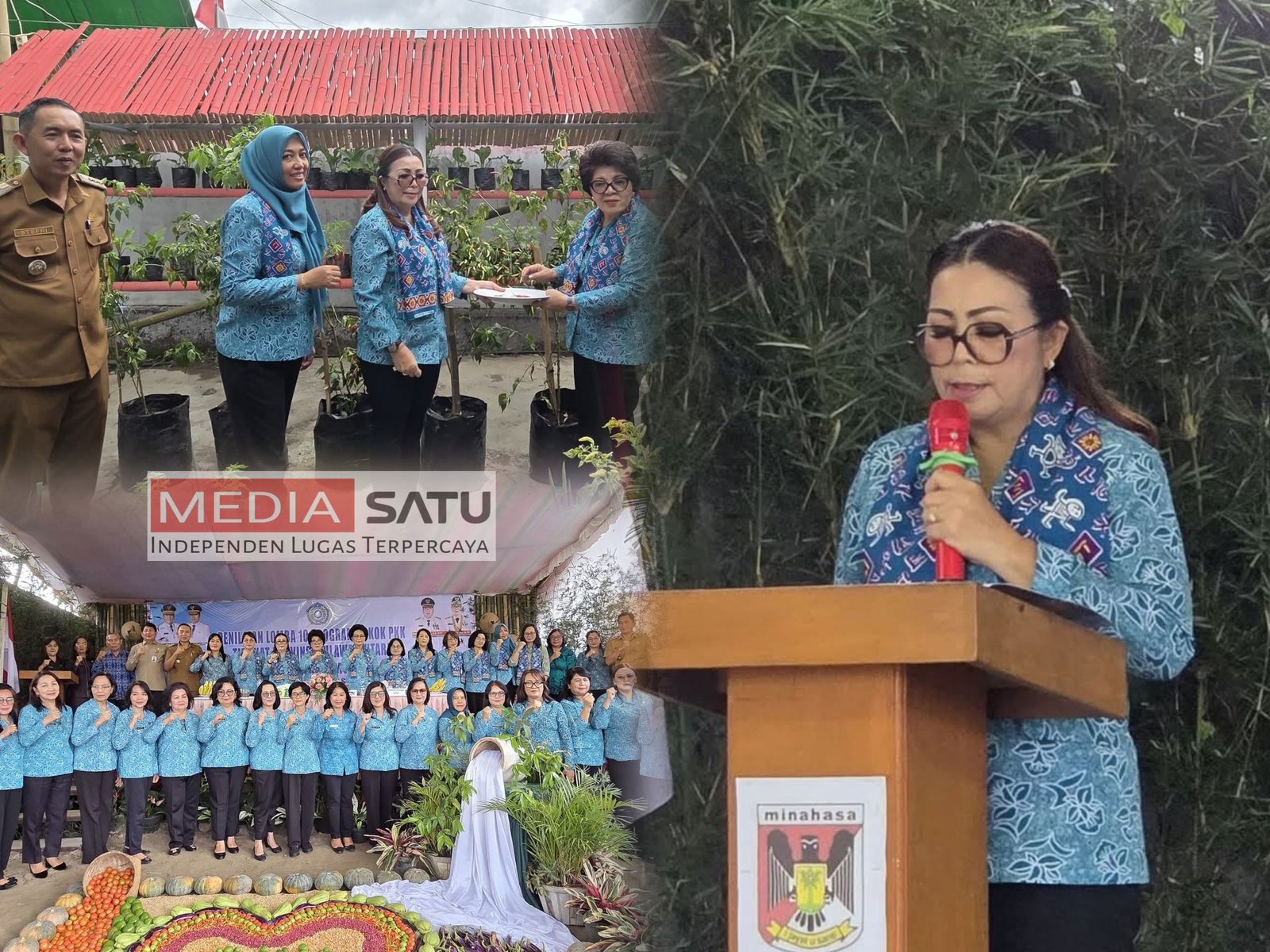 Ketua TP-PKK Minahasa Hadiri Penilaian Lomba HATINya PKK di Tompaso Barat