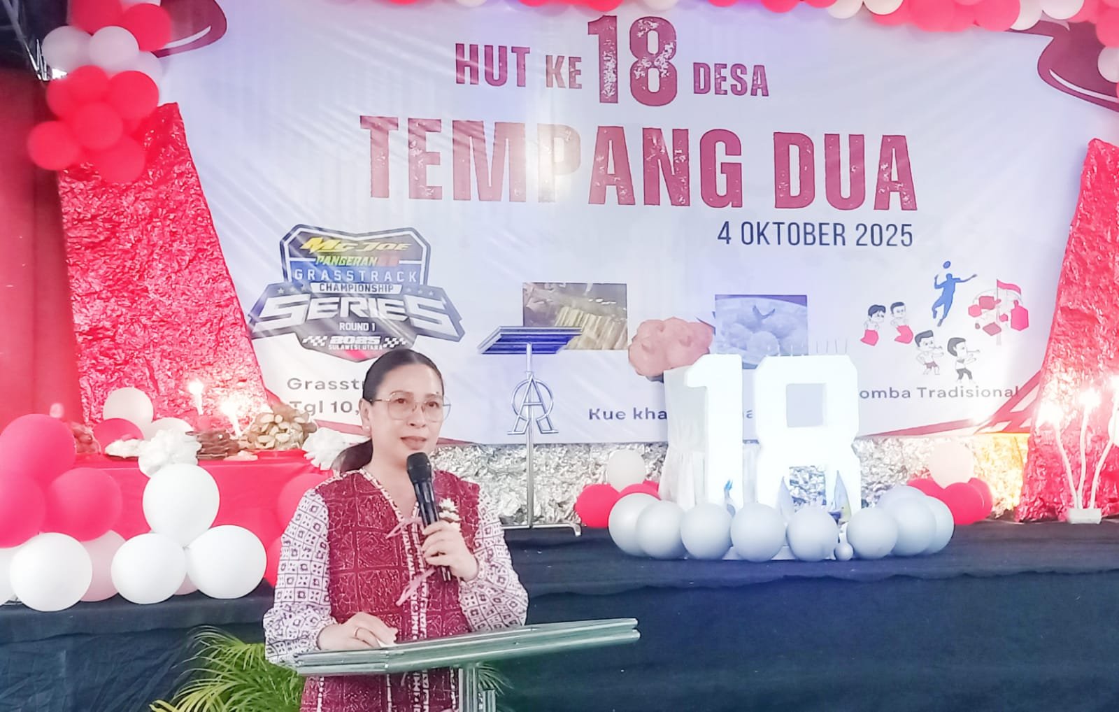 Wakil Bupati Minahasa Hadiri Ibadah Syukur HUT ke-18 Desa Tempang Dua