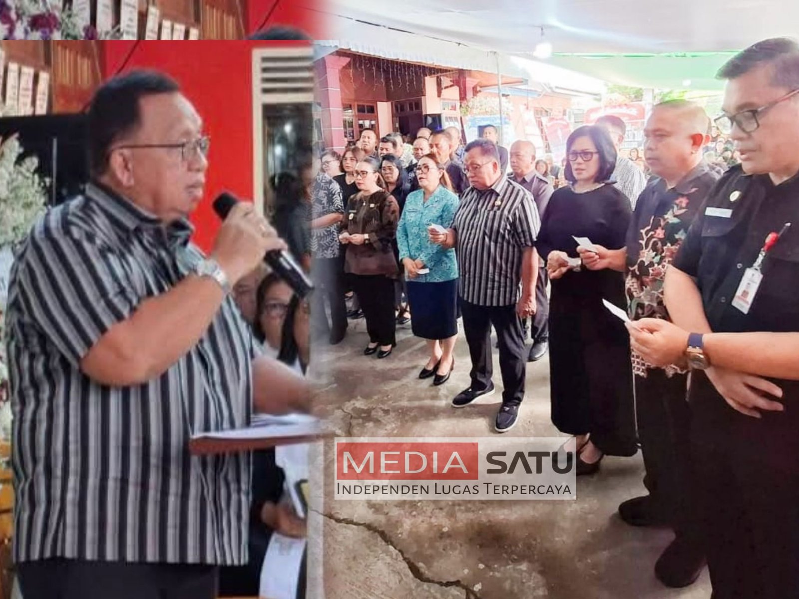 Bupati Minahasa Hadiri Pemakaman Istri Kadis Damkar, Sampaikan Ungkapan Duka Mendalam