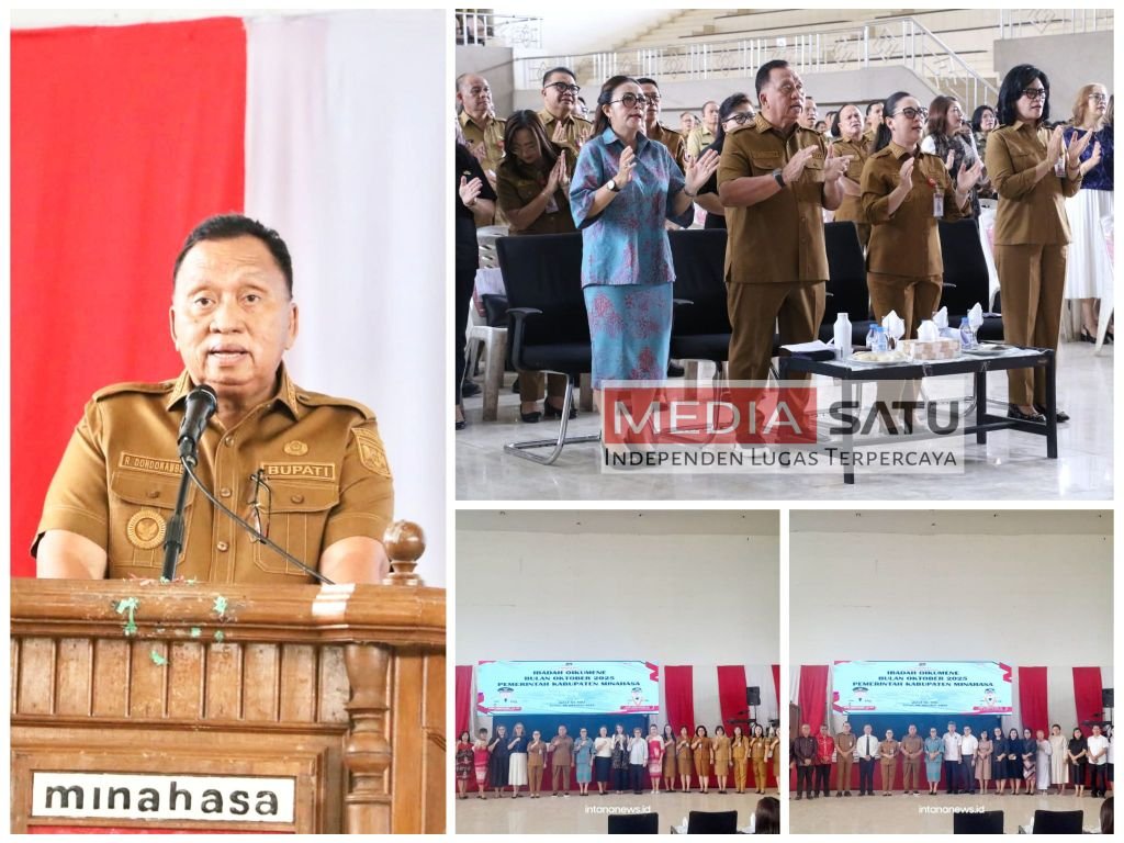 Hadiri Ibadah Oikumene, Bupati Minahasa Robby Dondokambey Apresiasi Jajaran serta Masyarakat Harumkan Nama Daerah