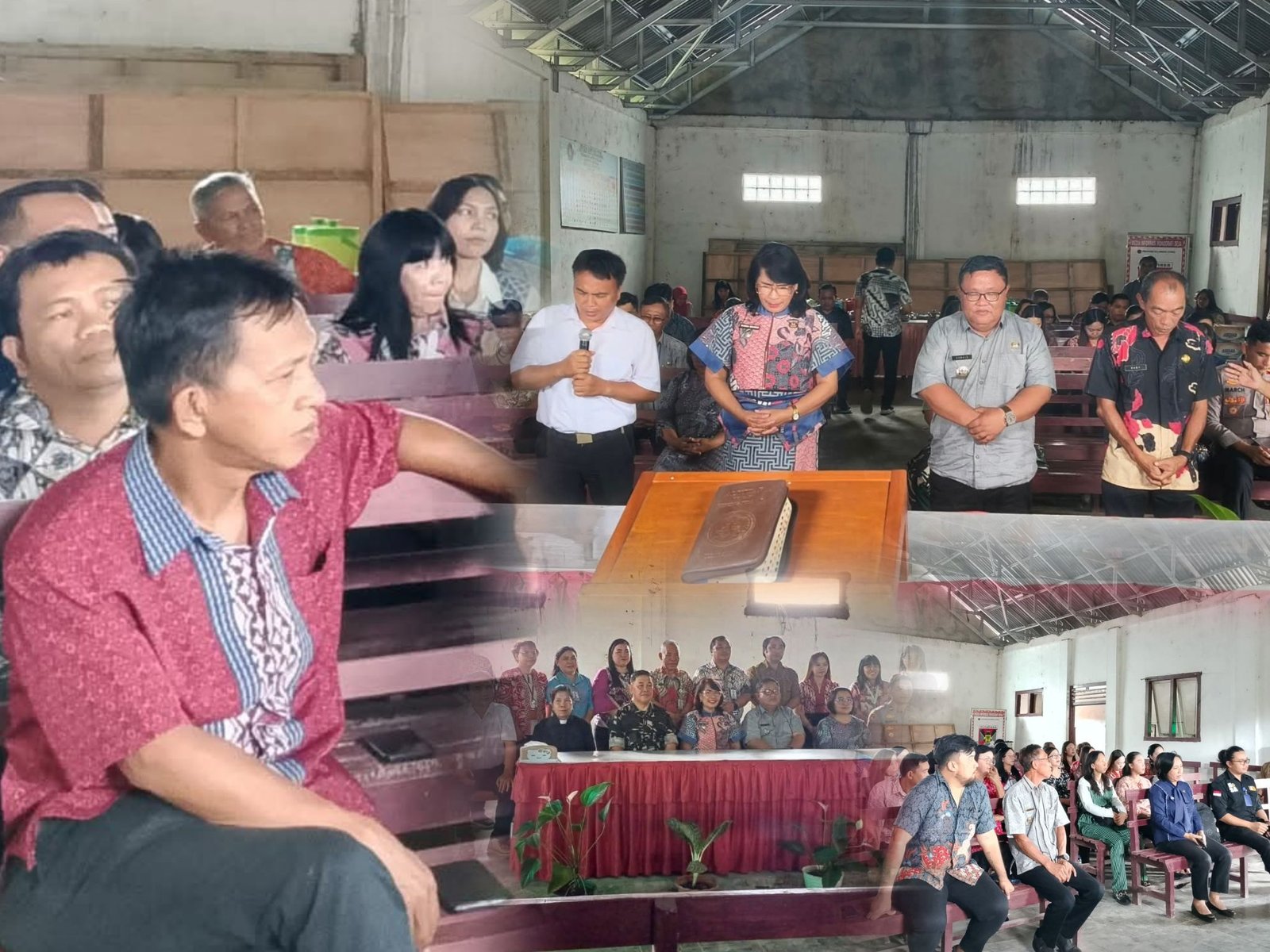 Hukum Tua Desa Palamba Bonny Kelung Hadiri Pisah Sambut Camat Langowan Selatan