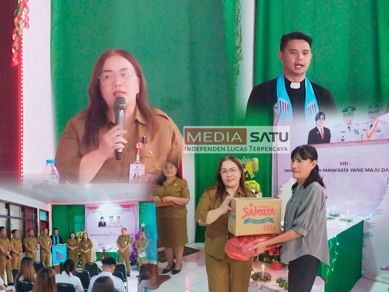 Kominfo Minahasa Gelar Ibadah Natal Bersama Wartawan, Tekankan Kasih dan Kedamaian