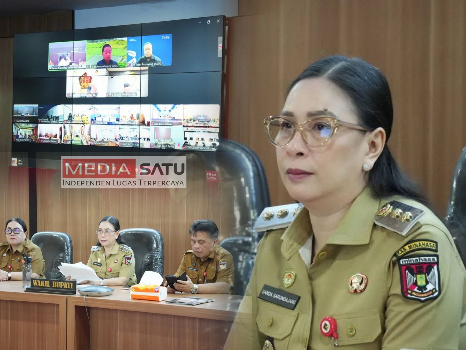 Wabup Minahasa Ikuti Rakor Pengendalian Inflasi dan Evaluasi Dukungan Program 3 Juta Rumah