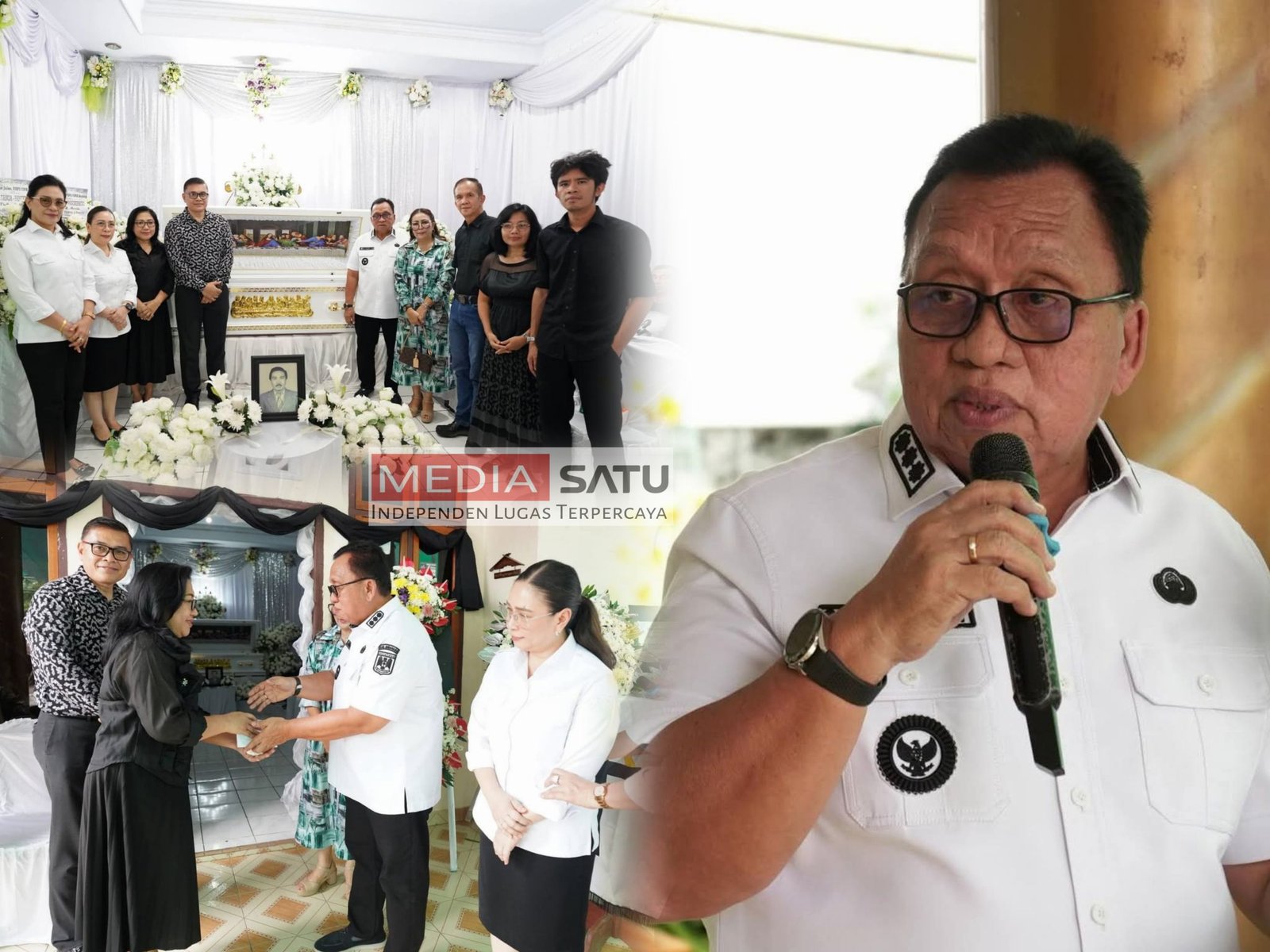 Bupati dan Wakil Bupati Minahasa Hadiri Ibadah Penghiburan Almarhum Max Pangkerego Ayah Asisten III Bidang Administrasi Umum