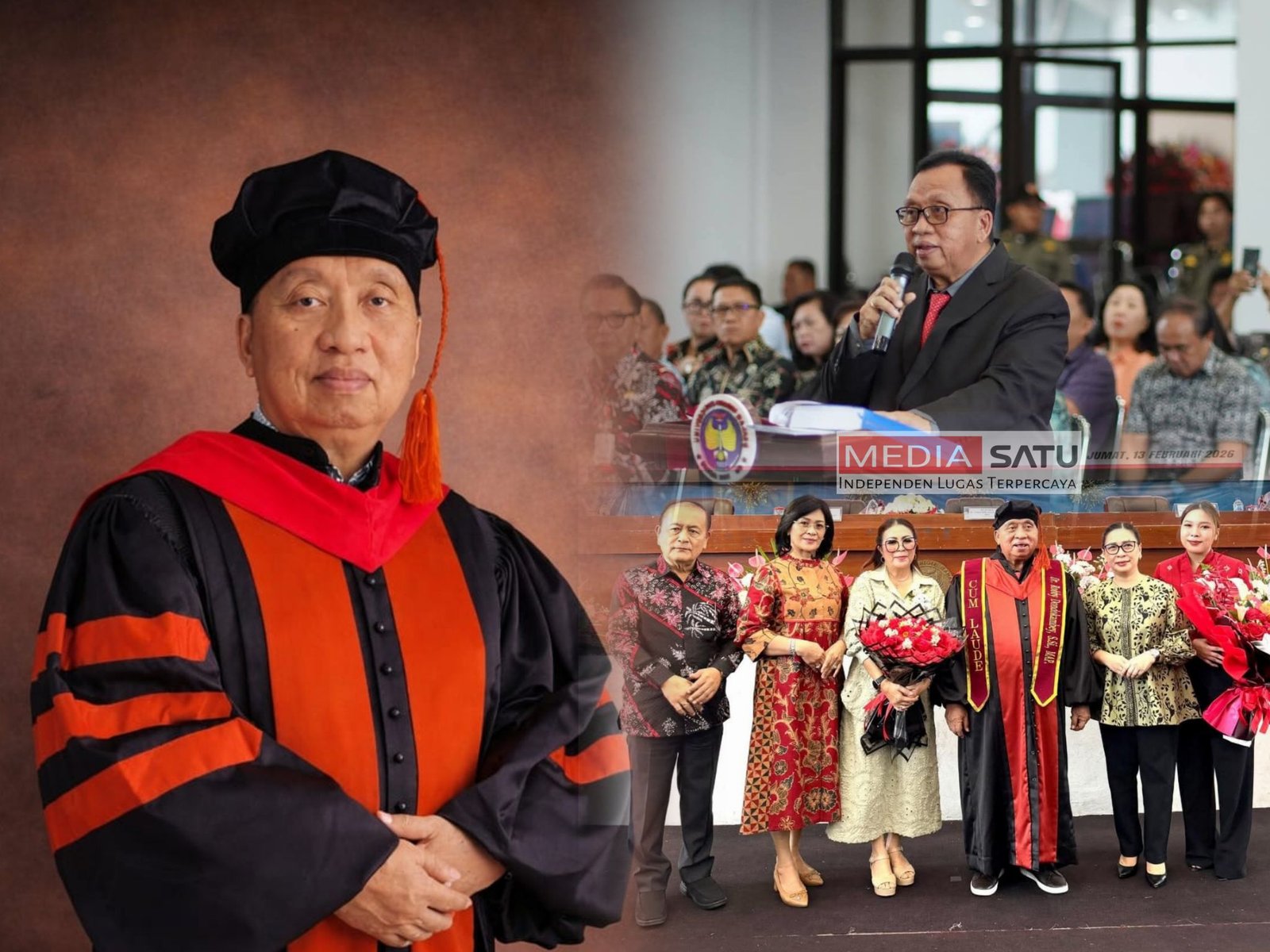 Bupati Minahasa Robby Dondokambey Raih Gelar Doktor Predikat Cum Laude di UNIMA