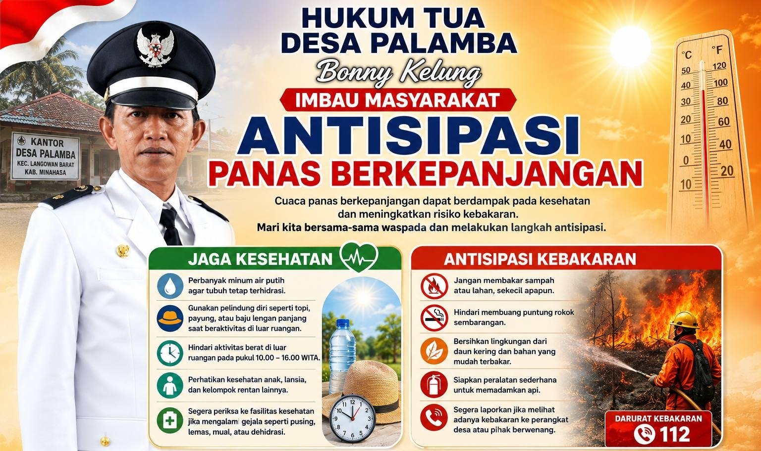 Dampak El Nino, Kelung Imbau Masyarakat Desa Palamba Antsipasi Kebakaran